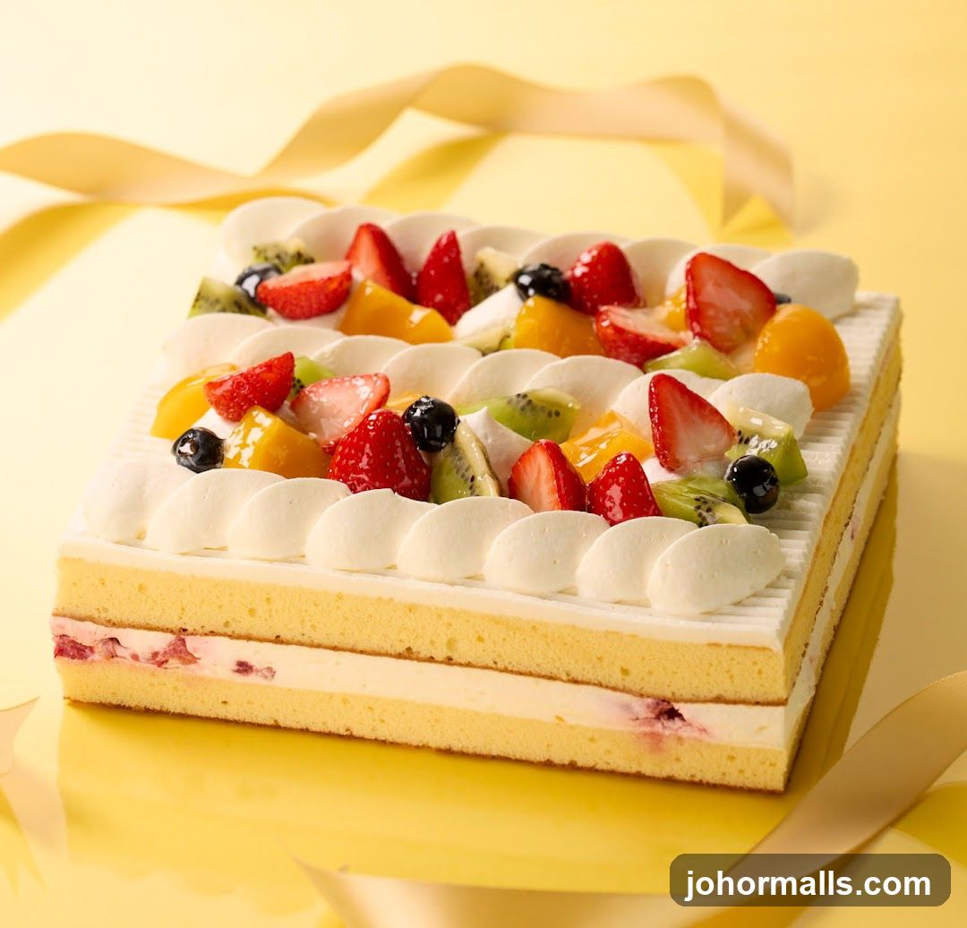 Square Fruit Cake