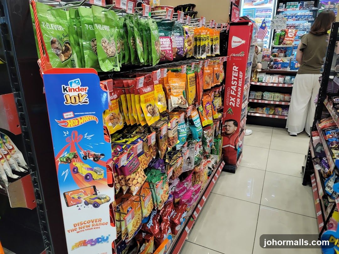 Supermarket aisle interior