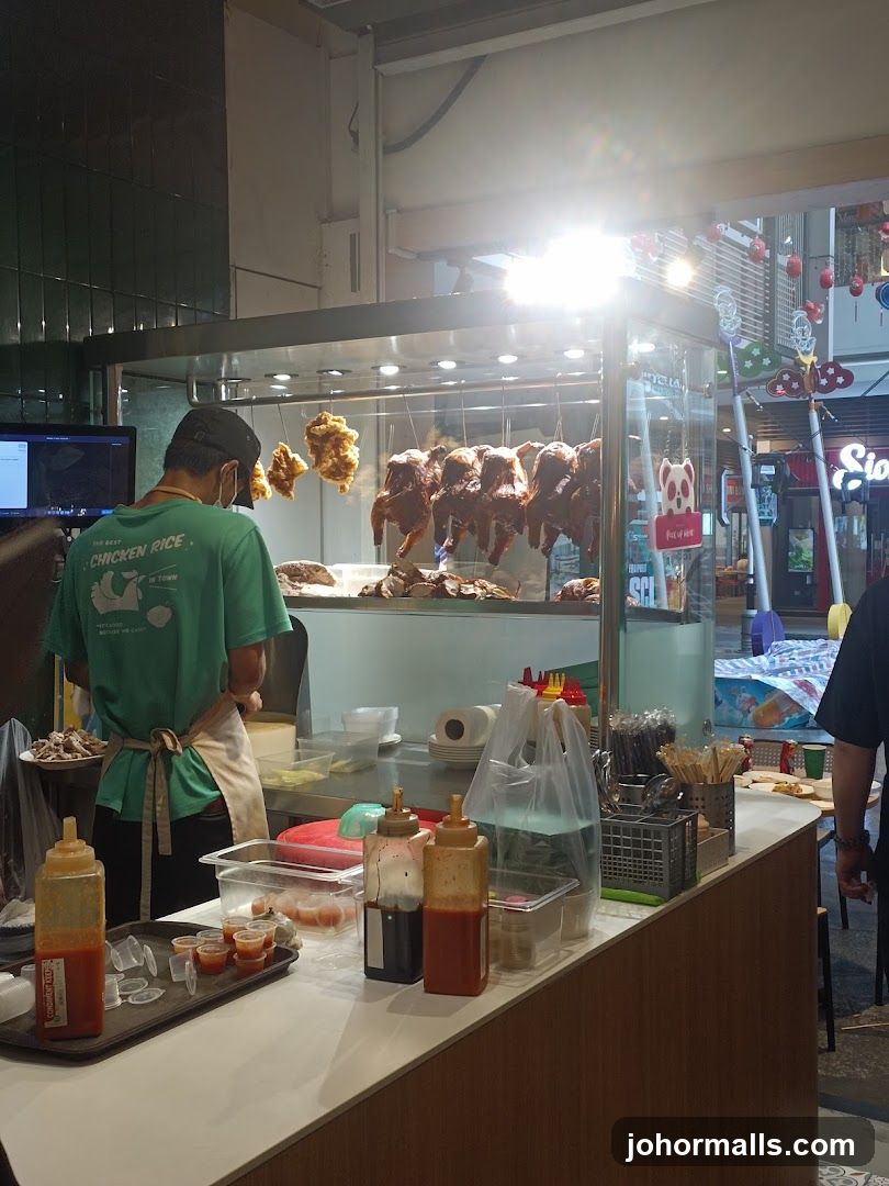 Food stall interior