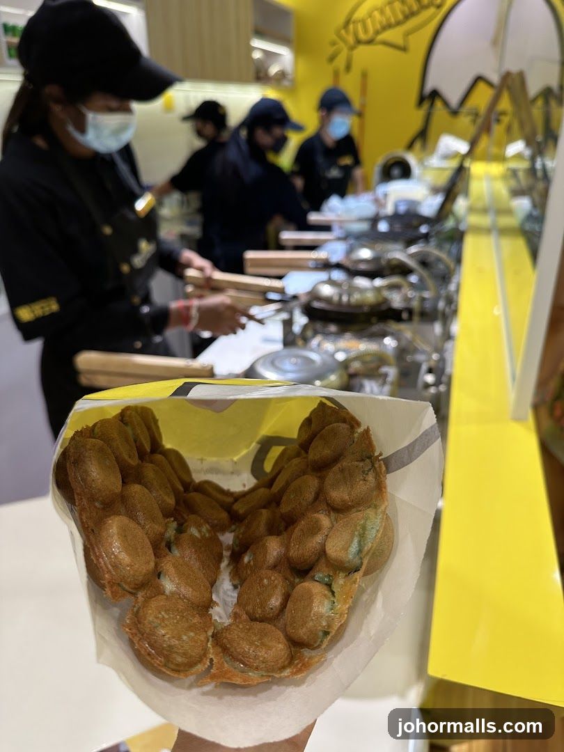Inside a food stall