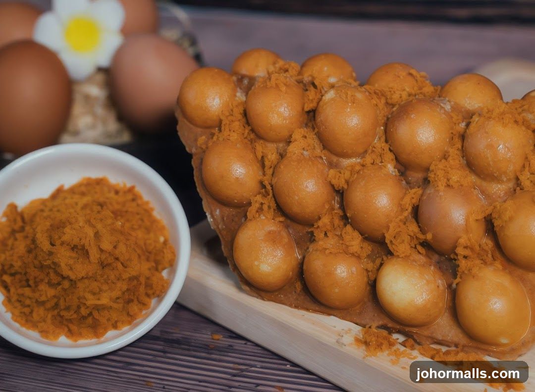 Egg-based dessert with topping
