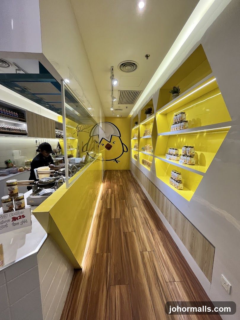 Interior of a brightly lit store