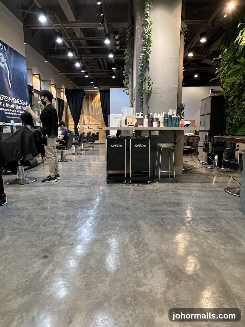 Interior of a salon