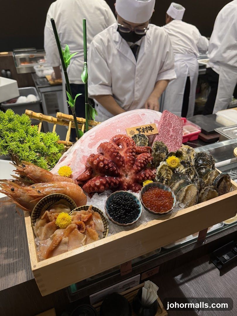 Seafood Display at Restaurant