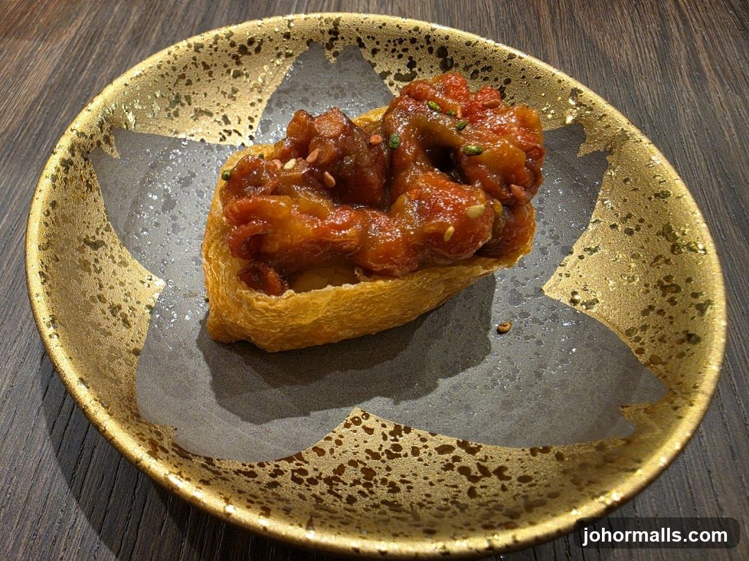 Food on a decorative plate