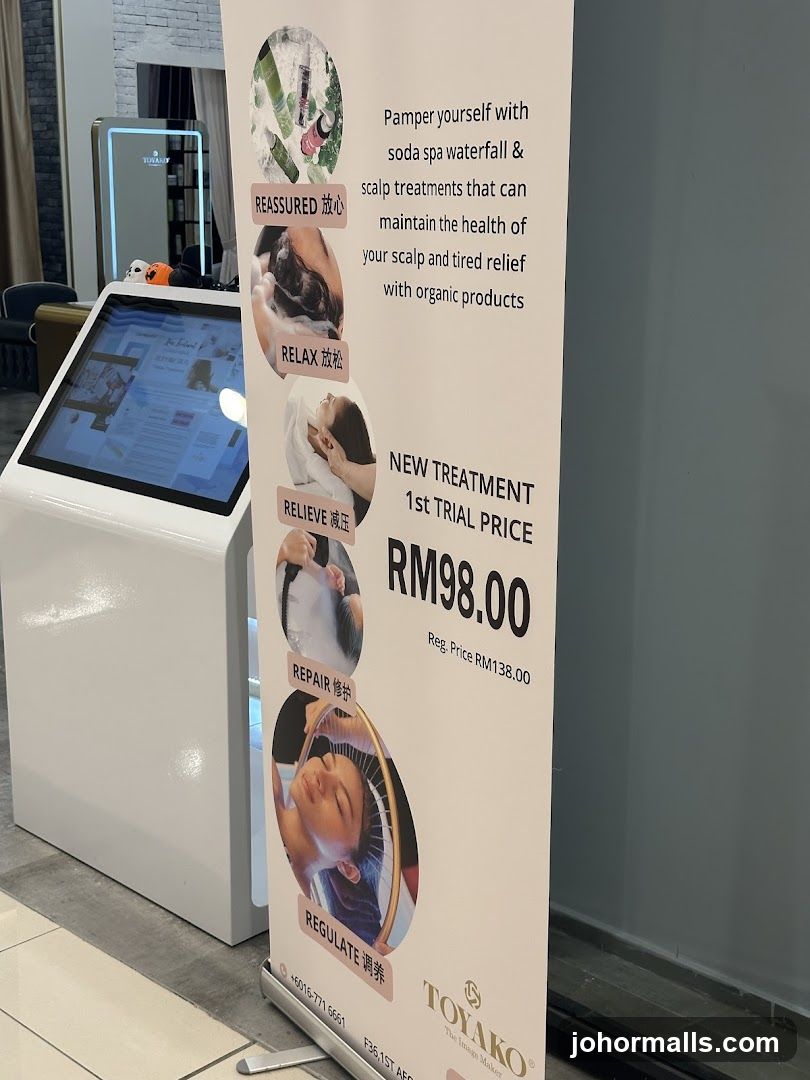 Promotional Stand at Spa Location