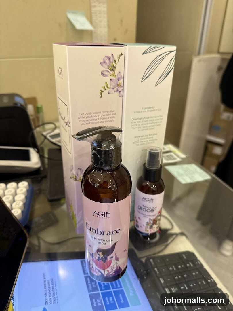 AGift Shower Gel Display