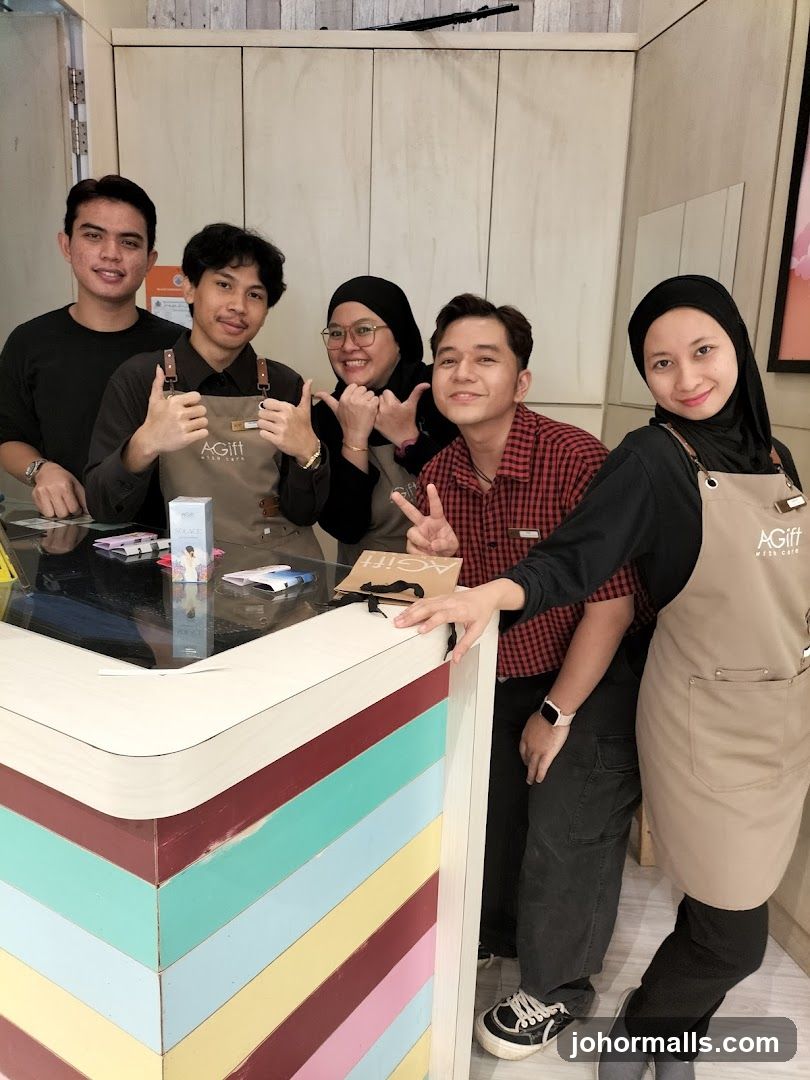 Staff at counter