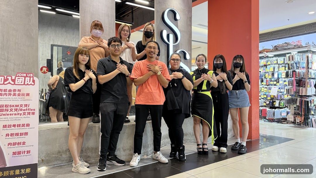 Group Photo in Retail Mall