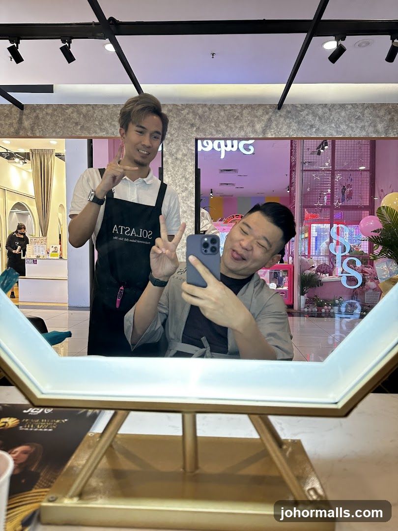 Selfie in a Salon