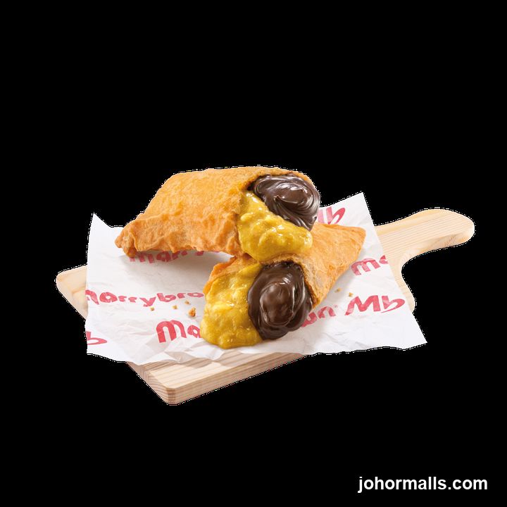 Fried Pastries with Chocolate and Custard