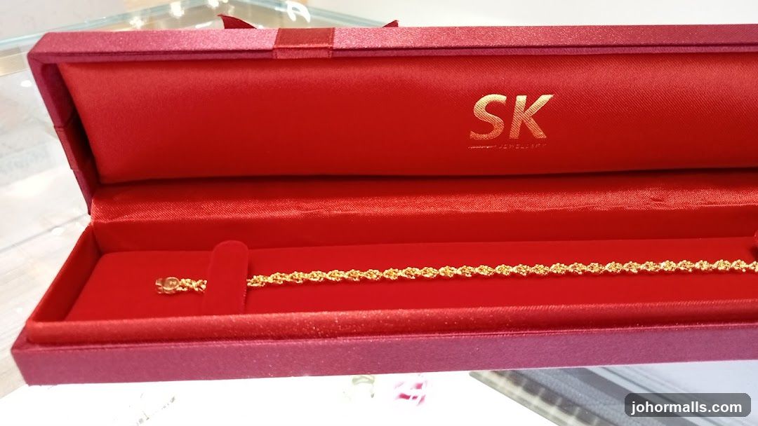 Gold Bracelet in a Jewelry Box