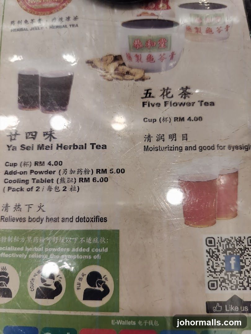 Herbal Tea Menu