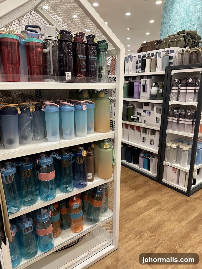 Water Bottles Display