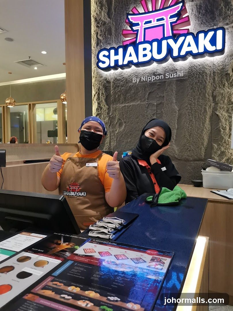 Shabuyaki Staff at Counter