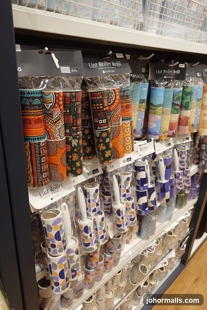 Lint Rollers on Display