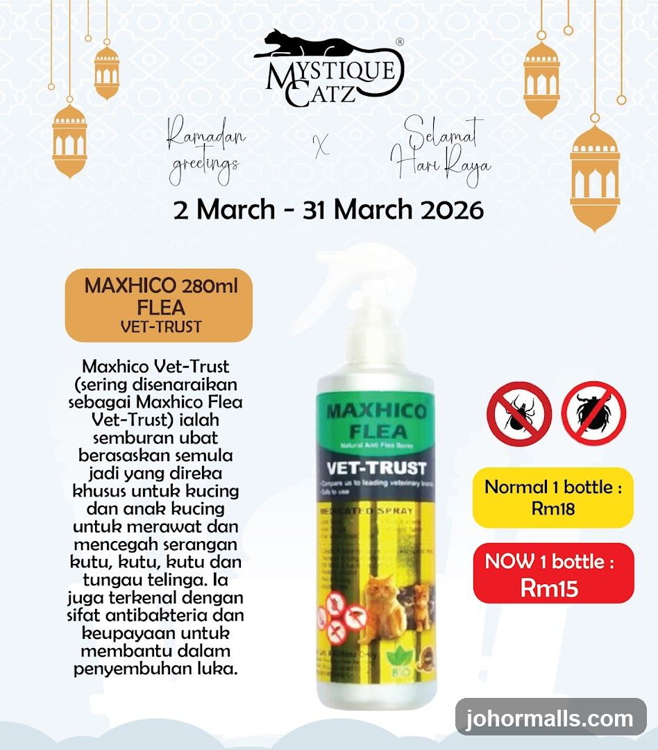 Mystique Catz Flea Spray Promotion