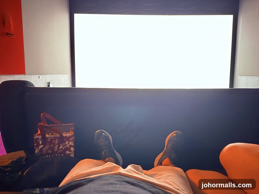 Person watching a blank screen
