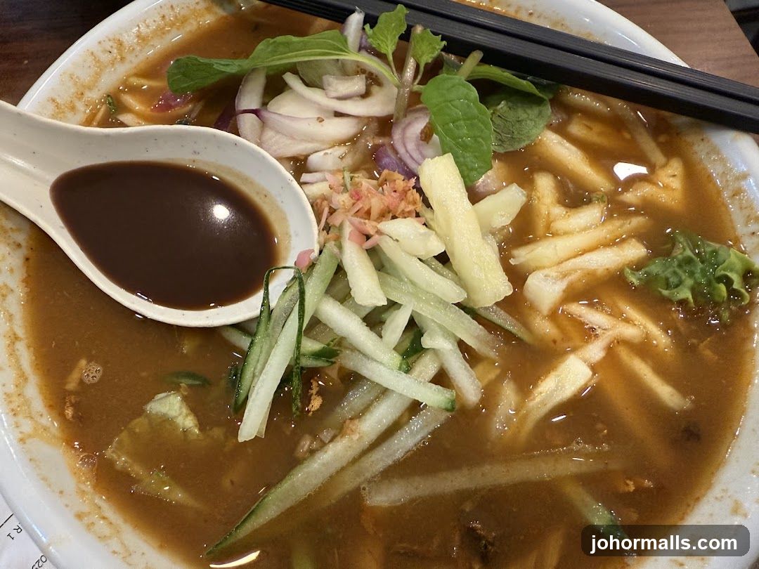 Noodle Soup with Condiments