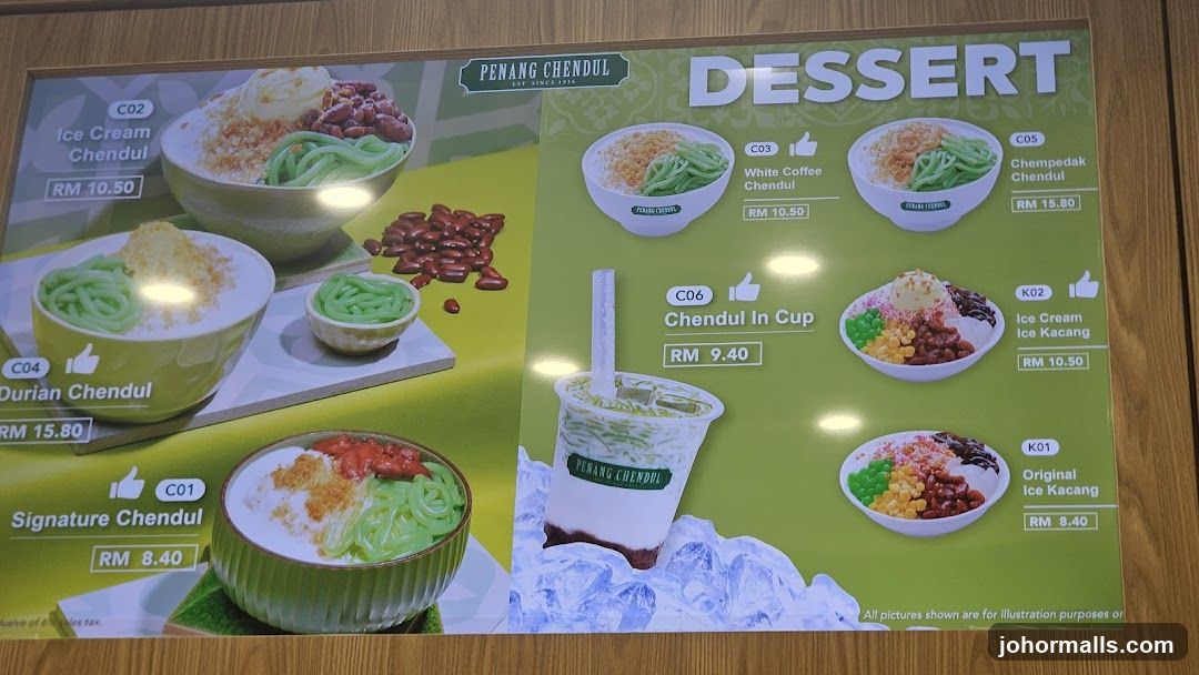 Dessert Menu