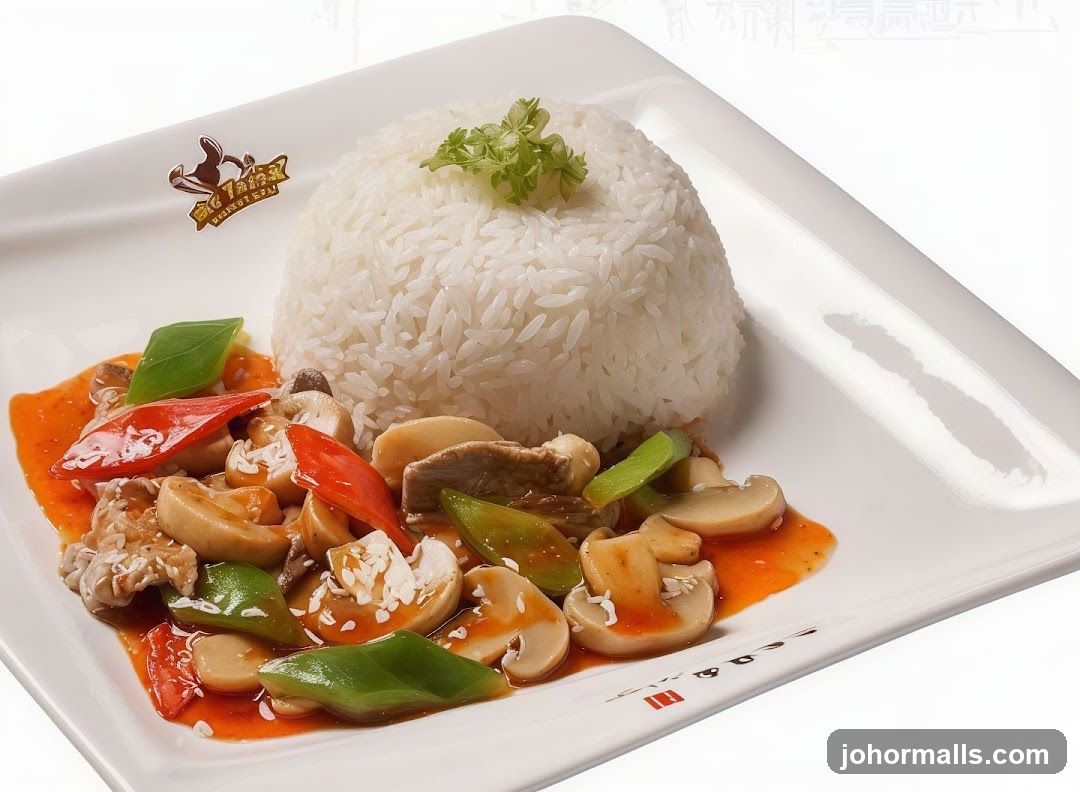 Stir-fried dish with rice
