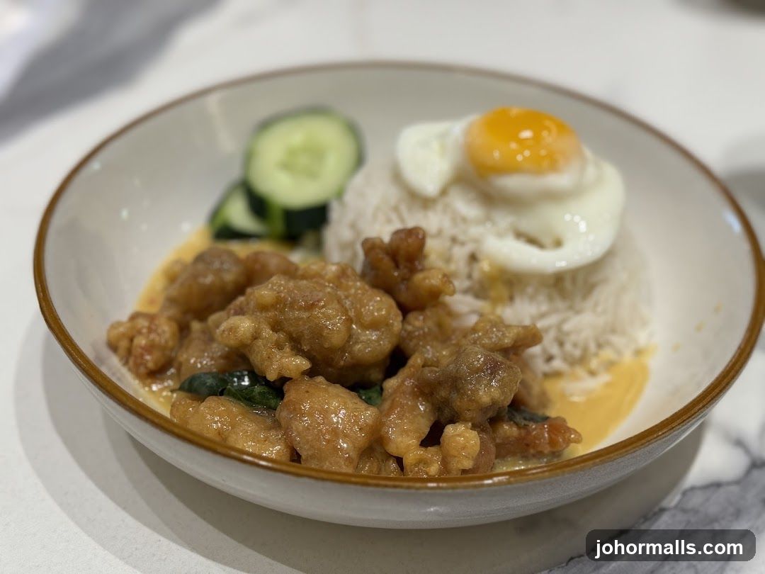 Salted Egg Chicken Rice