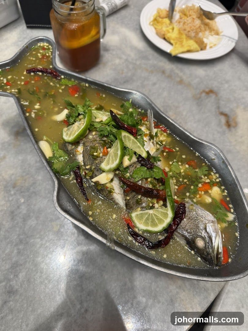 Steamed Fish with Lime and Chili