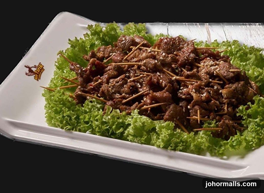 Beef Skewers with Lettuce