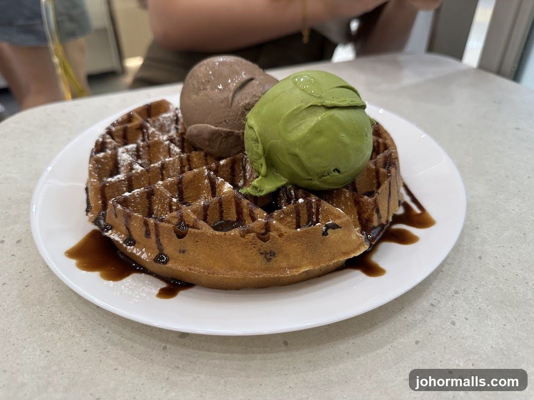 Waffle with Ice Cream