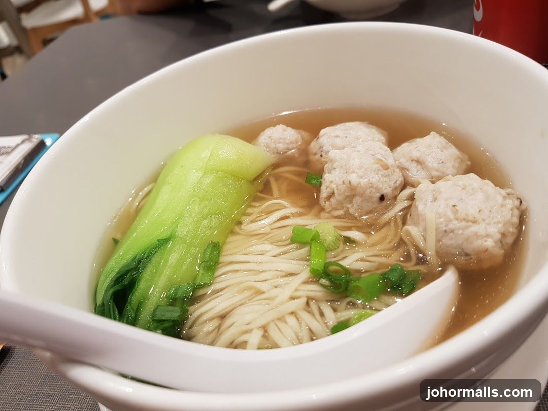 Noodle Soup with Meatballs