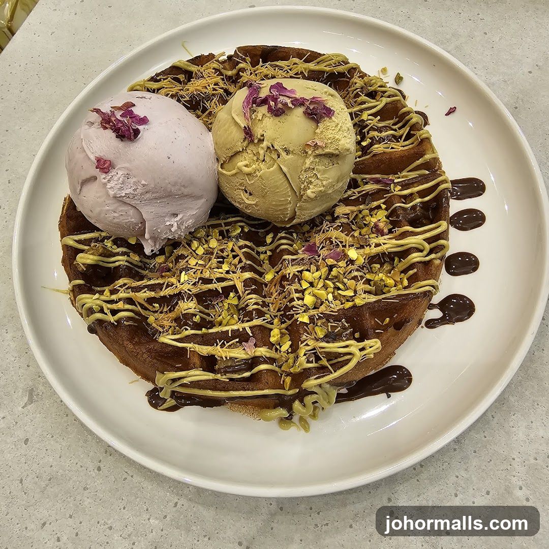Waffle with Ice Cream