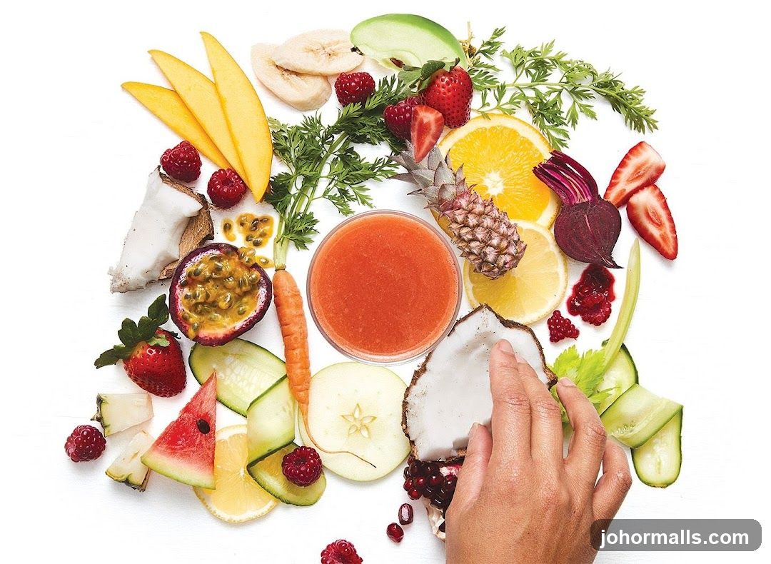 Fresh Ingredients and Juice