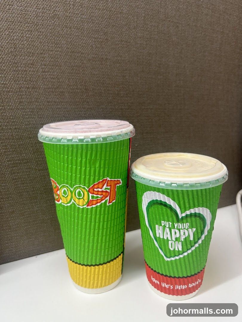 Boost Juice Cups