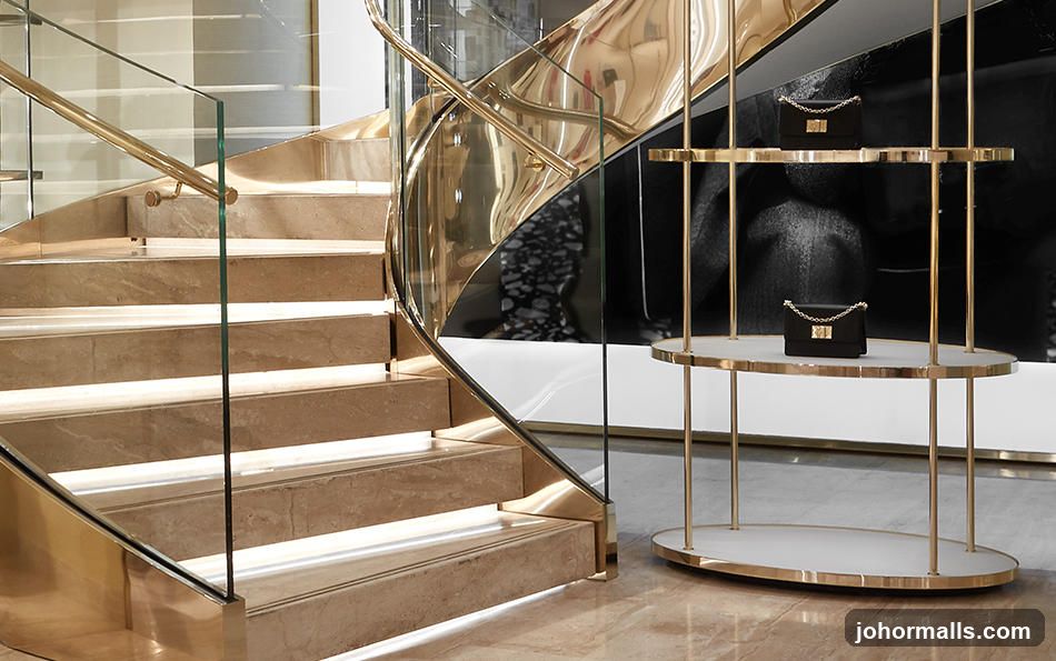 Interior of luxury retail space