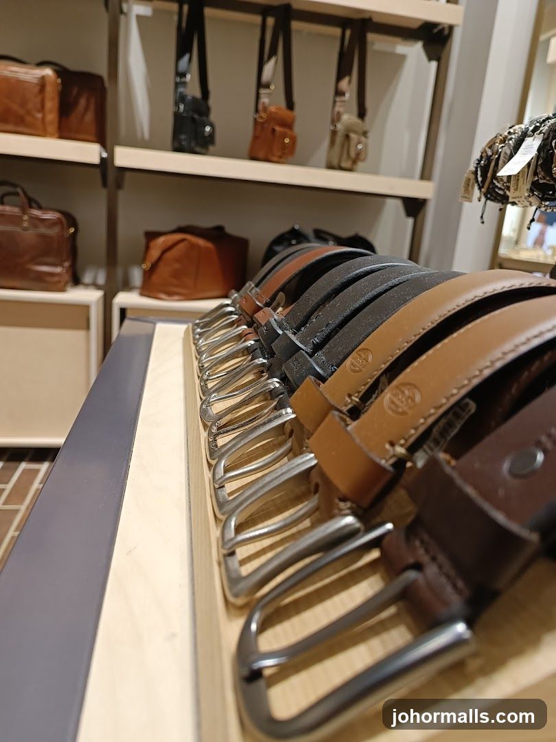 Belts and Bags Display