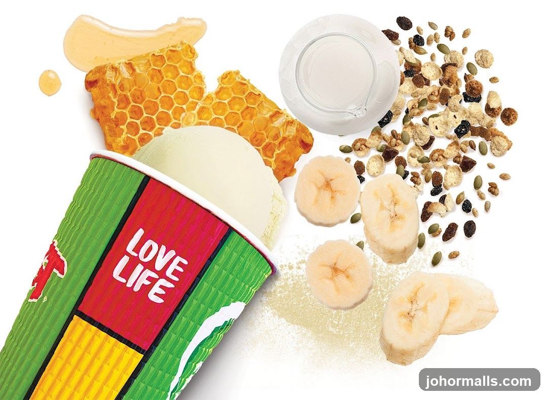 Ice cream with toppings