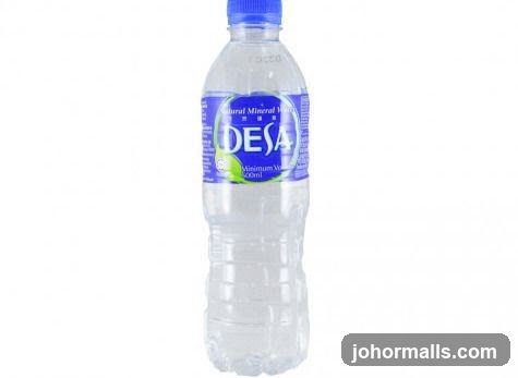 Bottle of Desa Natural Mineral Water