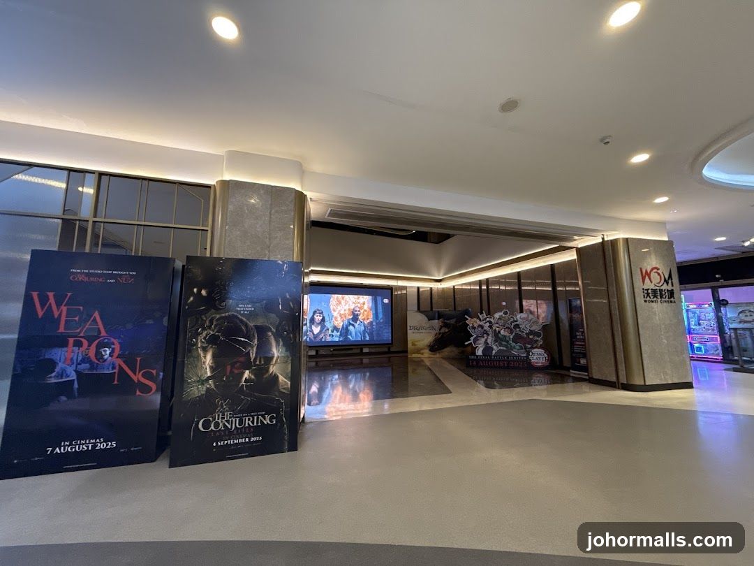 Movie Posters and Cinema Entrance