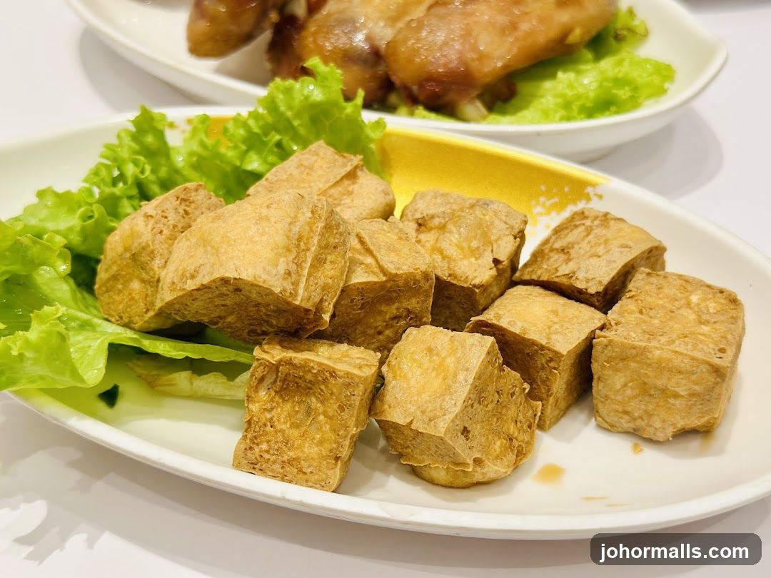 Fried Tofu Bites with Lettuce