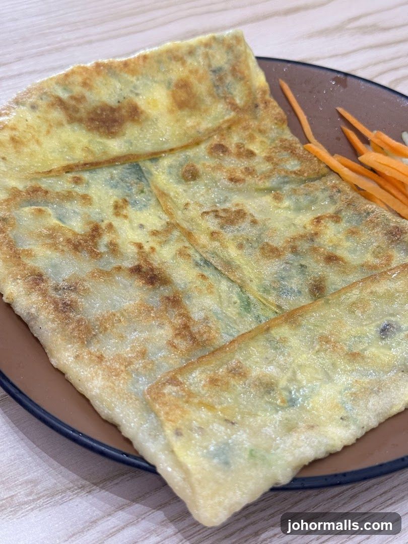 Savory Crepe with Shredded Carrots