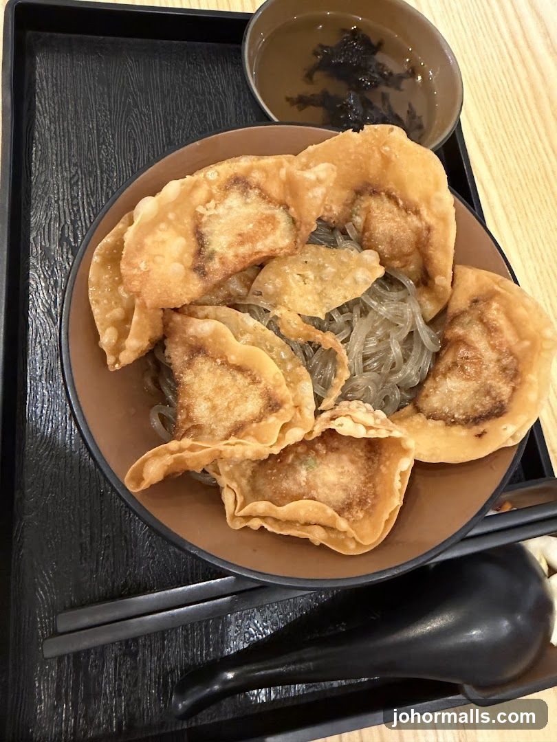 Fried Dumplings with Noodles