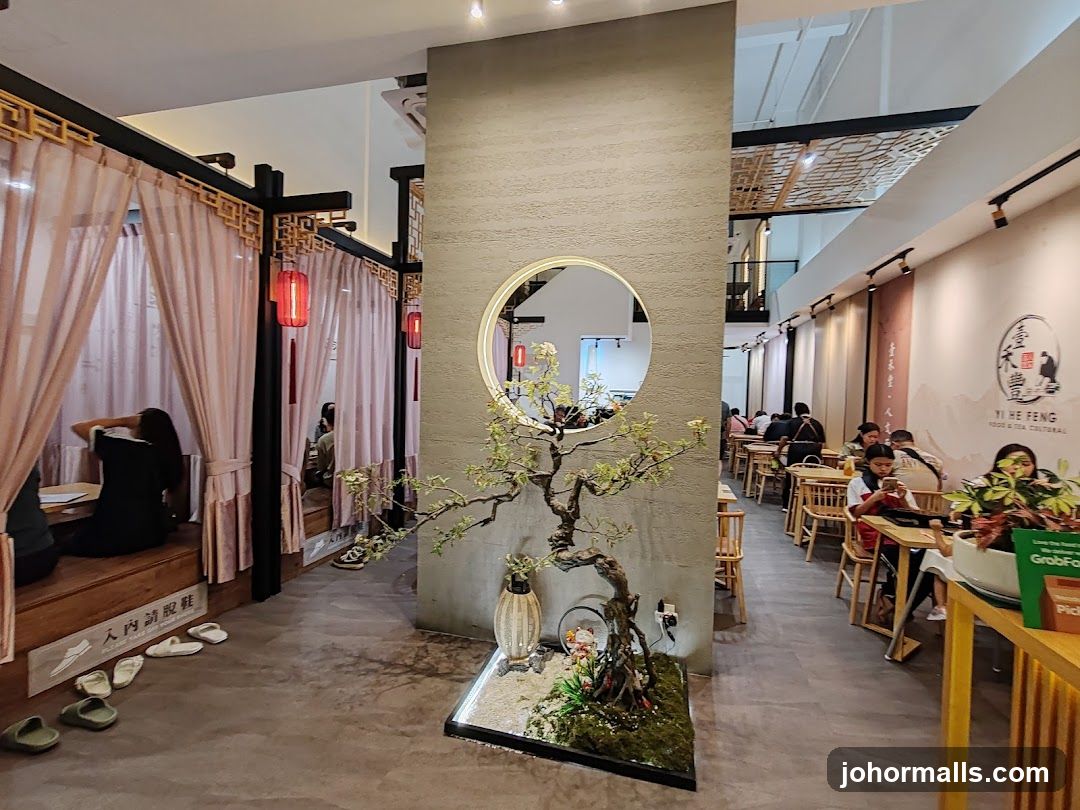 Restaurant Interior with Booths and Tables