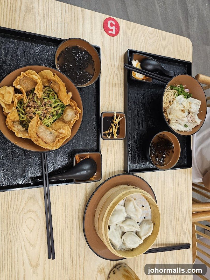 Noodle and Dumpling Meal