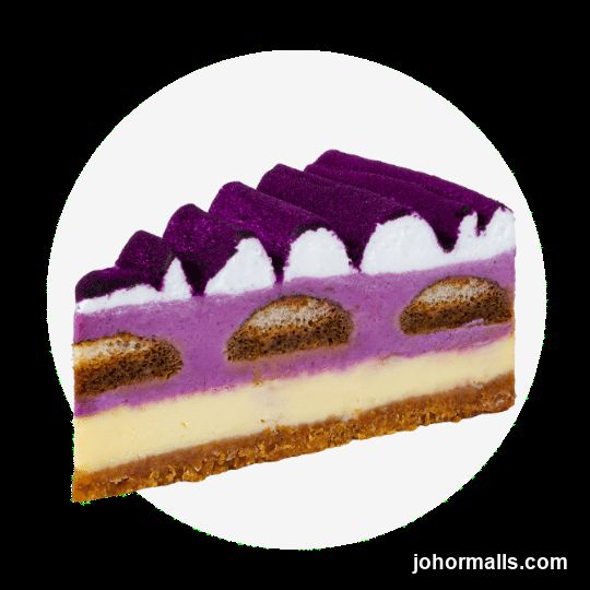 Slice of Purple Dessert