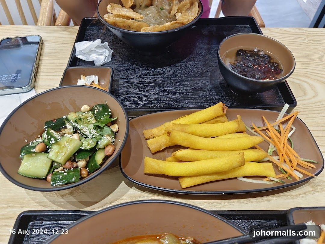 Table with various dishes