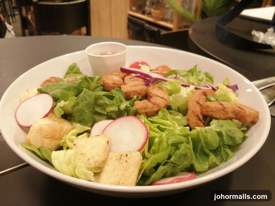 Salad with Protein and Croutons