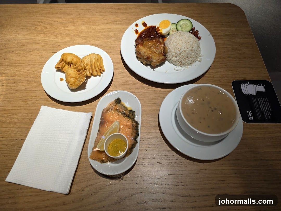 Meal on a wooden table