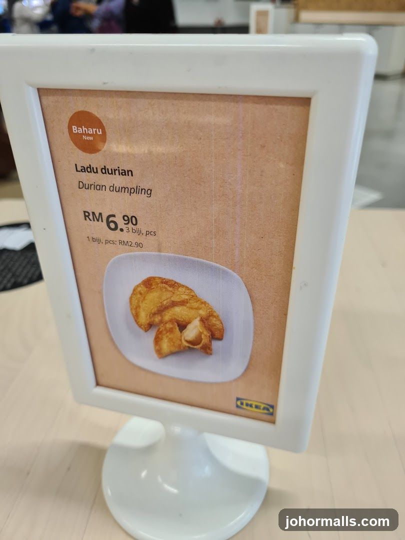 Durian Dumpling Menu