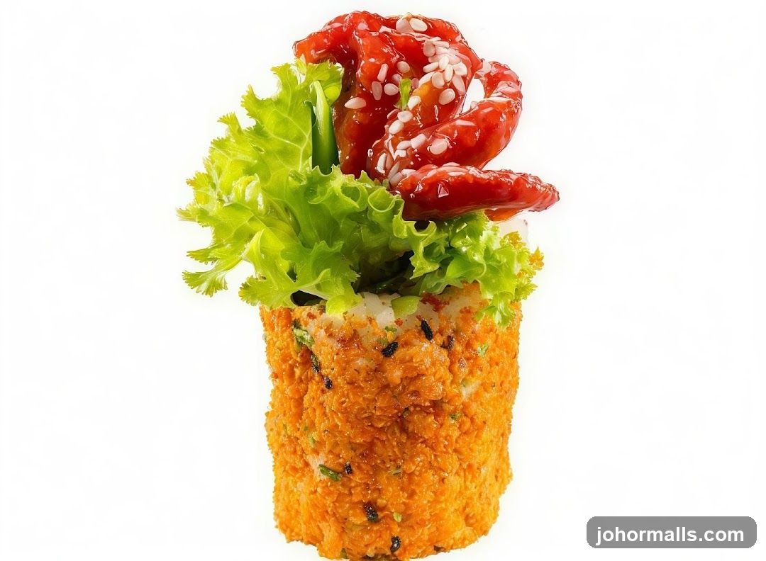 Sushi Roll with Toppings