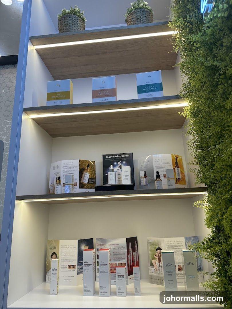 Skincare Products Display